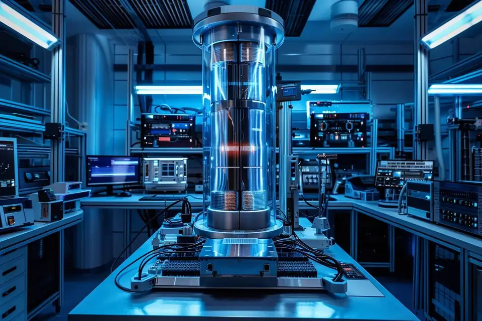 Équipe de recherche analysant des visualisations neuronales sur plusieurs écrans dans un laboratoire informatique