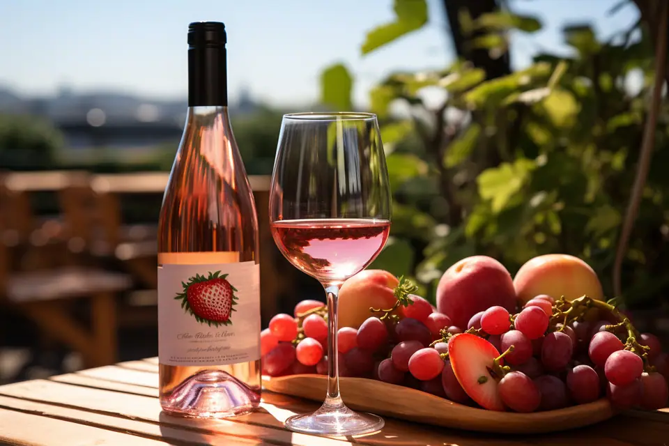 Raisins rouges fraîchement pressés dans une cuve alimentaire pour produire un vin rosé maison