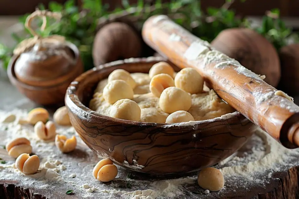 Pâtons de pizza farinés reposant dans des boîtes avant étalage et cuisson