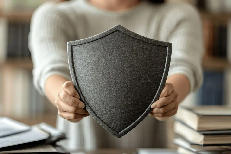 Locataire relisant un bail et des courriers avec son dossier de location sur une table