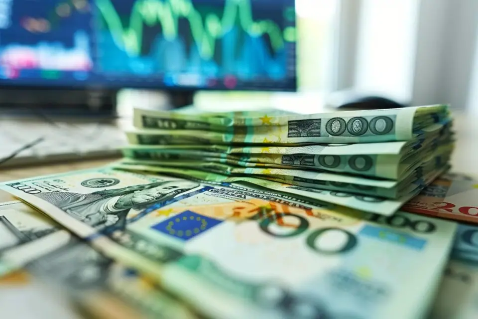 Couple consultant ses relevés d’épargne et calculant son patrimoine financier à domicile