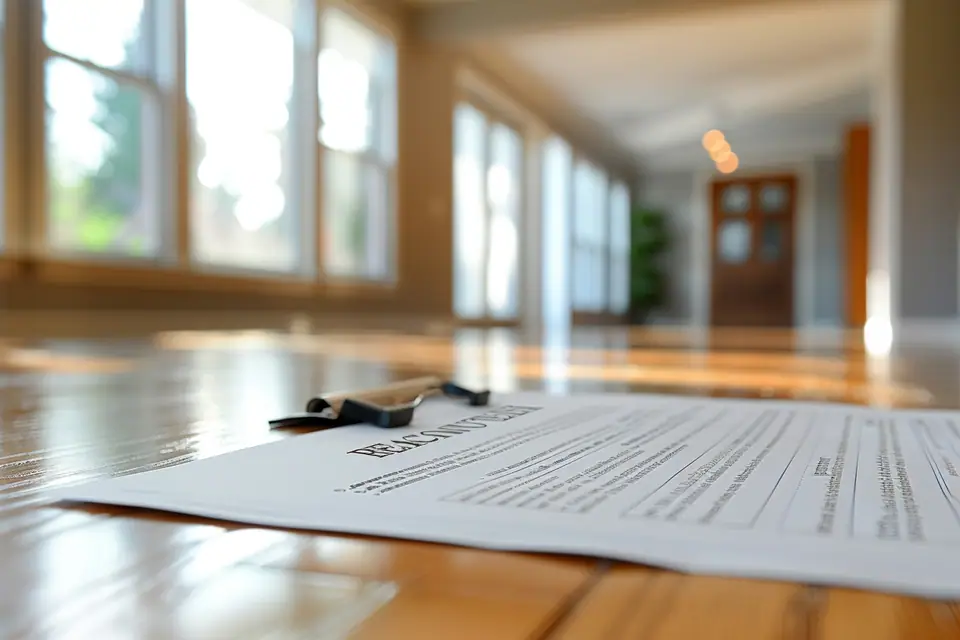 Acheteur et vendeur signant un avant-contrat immobilier avec un notaire